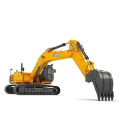 Thiết kế dải xích dài (Long Crawler) kết hợp gầm bệ hạng nặng (Heavy Duty) giúp máy xúc đào bánh xích JCB 345NXT duy trì độ cân bằng hoàn hảo. Xe đứng vững chãi khi vươn cần xúc đá hộc trên các địa hình đồi dốc trơn trượt.