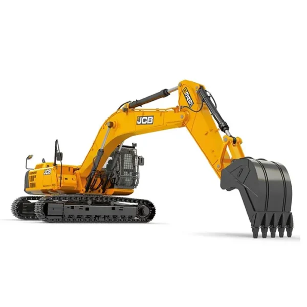 Thiết kế dải xích dài (Long Crawler) kết hợp gầm bệ hạng nặng (Heavy Duty) giúp máy xúc đào bánh xích JCB 345NXT duy trì độ cân bằng hoàn hảo. Xe đứng vững chãi khi vươn cần xúc đá hộc trên các địa hình đồi dốc trơn trượt.