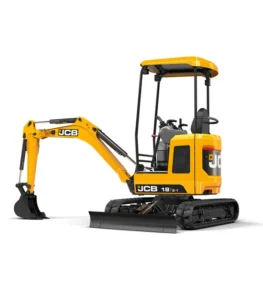 Tích hợp lưỡi ủi thép phía trước, máy xúc đào mini JCB E18Z không chỉ tăng cường sự đầm chắc khi bốc xúc mà còn hỗ trợ tài xế lái máy san gạt mặt bằng và lấp rãnh mương cực kỳ nhanh gọn sau khi thi công.
