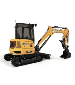 Lưỡi ủi thép kiên cố phía trước không chỉ tạo bệ đỡ mà còn biến máy xúc đào mini JCB E35Z thành cỗ máy san lấp tiện lợi. Thợ vận hành có thể tự mình gạt phẳng xà bần và lấp mương sau khi hoàn tất đặt ống.