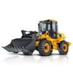 Hình ảnh tổng quan máy xúc lật JCB 422ZX bánh lốp, dòng xe công trình phân khúc 12 tấn sở hữu thiết kế mạnh mẽ, bền bỉ đặc trưng từ thương hiệu Anh Quốc.